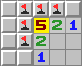 The 5 touches 5 squares so they must all be mines.