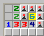 The 6 touches 6 squares so they must all be mines.