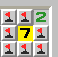 The 7 touches 7 squares so they must all be mines.