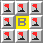 he 8 touches 8 squares so they must all be mines.
